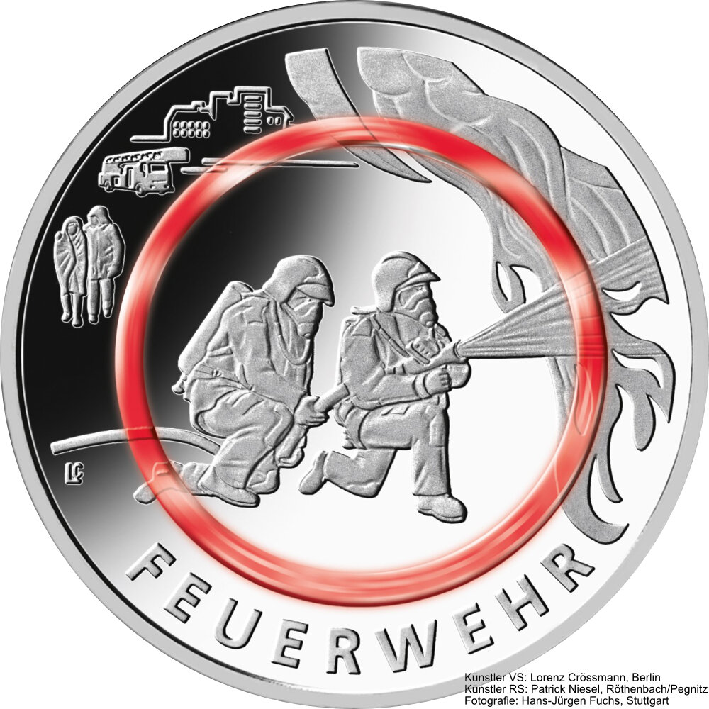 Deutschland 10 Euro 2023 "Feuerwehr" J