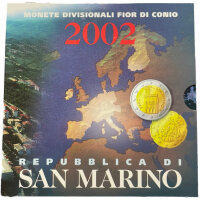 San Marino Euro Kursmünzensatz 2002