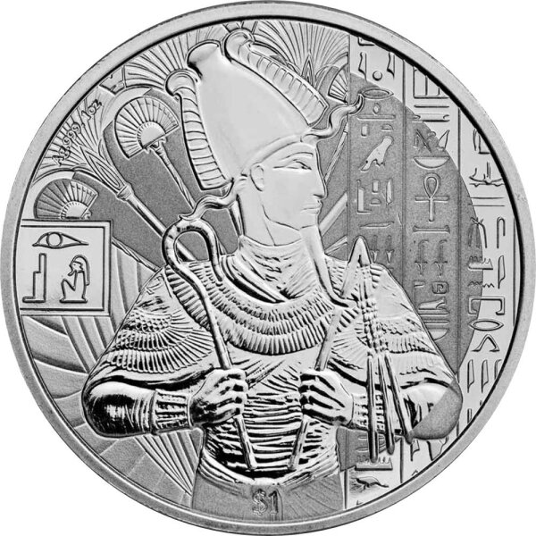Sierra Leone Ägyptische Götter 2. Ausgabe Osiris 2023 1 oz Silber