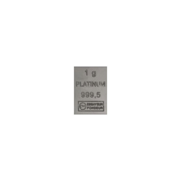 1 Gramm Platinbarren verschiedene Hersteller