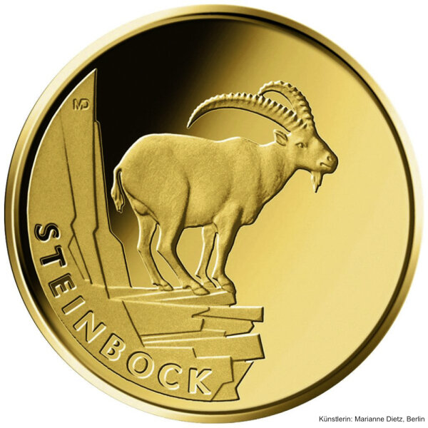 Deutschland 20 Euro Rückkehr der Wildtiere 2023 - J - "Steinbock"