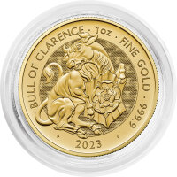 UK Tudor Beasts 3. Ausgabe 2023 Bull of Clarence 1 oz Gold