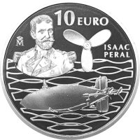 Spanien 10 Euro 2013 Isaac Peral y Caballero - Silber PP