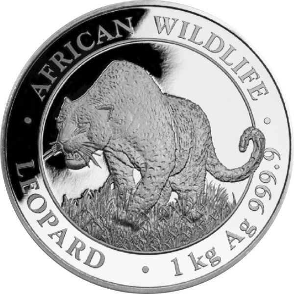 Somalia Leopard 2023 1000 Gramm Silber