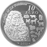 Frankreich 10 Euro 2013 - Jahr der Schlange - Silber PP