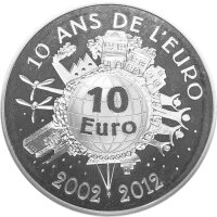 Frankreich 10 Euro 2012 - 10 Jahre Euro - Silber PP