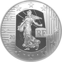 Frankreich 10 Euro 2014 - König Karl II der Kahle - Silber PP