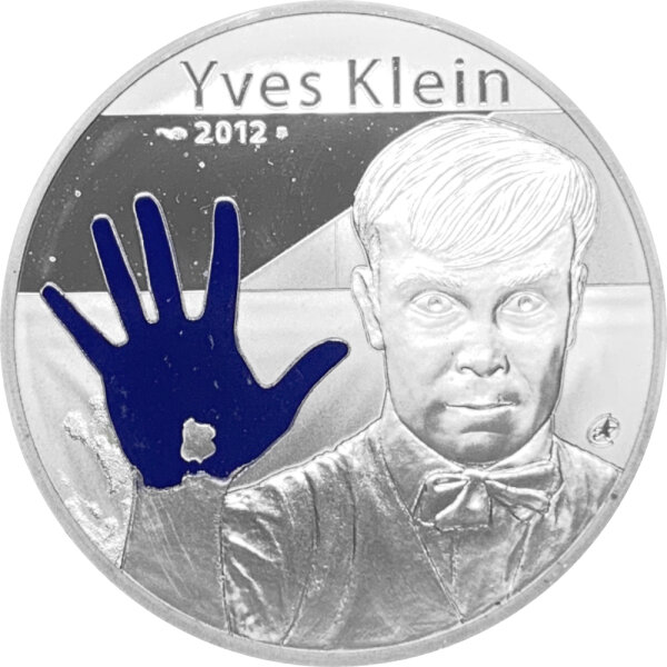 Frankreich 10 Euro 2012 - 50. Todestag Yves Klein - Silber PP