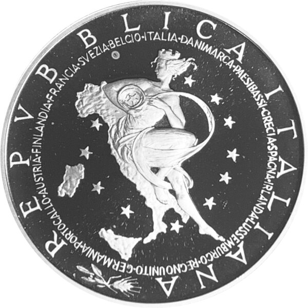 Italien 10 Euro 2003 - EU Präsidentschaft - Silber PP