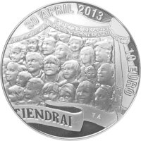 Niederlande 10 Euro 2013 König Willem Alexander - Silber PP