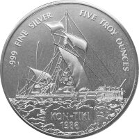 Samoa Kon-Tiki 1986 5 oz Silber