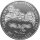 Cook Islands 5 oz 1991 Weißkopfseeadler vor Gedenkstätte Mount Rushmore - Silber PP