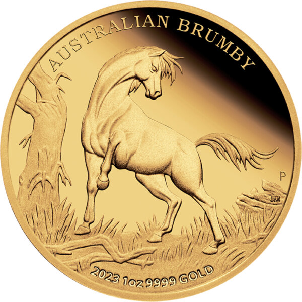 Australien Brumby 3. Ausgabe 2023 1 oz Gold | Wildpferd