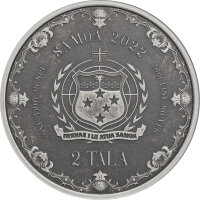 Samoa Mermaid 2022 Princess of the Seas 1 oz Silber | Antik Finish