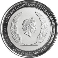 EC 8 2022 3. Ausgabe Dominica -Mountain Chicken-Ochsenfrosch - 1 oz Silber