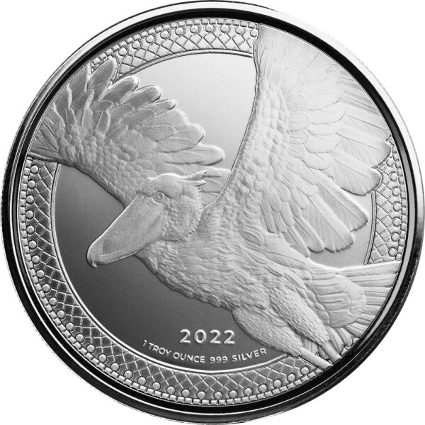 Kongo Shoebill Stork 2022 1 oz Silber