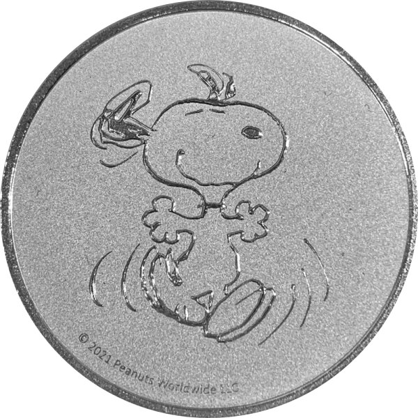 USA 70 Jahre Peanuts Snoopy 2021 1 oz Silber