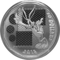 Kanada 10 Dollars 2015 - Looney Tunes - Bugs Bunny "Whats Up, Doc?" - Silber PP