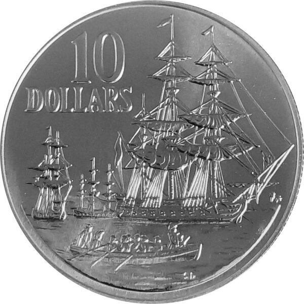 Australien 10 Dollars 1988 "200 Jahre Australien" Landung von Sir Arthur Phillip - Silber PP