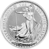 UK Britannia 2023 - King Charles III. gekrönt 1 oz Silber