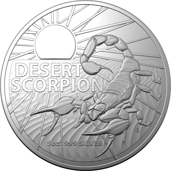 Australien Most Dangerous RAM Desert Scorpion 2023  5 oz Silber