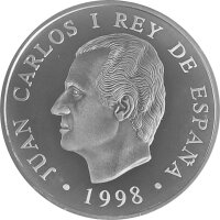 Spanien 1000 Pesetas 1998 "Geschichte der Seefahrt" Juan Sebastian de Elcano - Silber PP