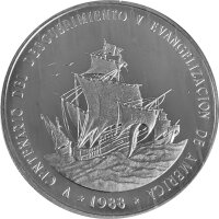 Dominikanische Republik 1 Peso 1988 "Flotte des...