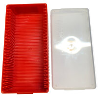 leere Archivbox für Goldbarren im Blister - z.B. Valcambi / Pamp