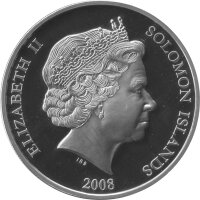 Solomon Islands 10 Dollars 2008 - XXX. Olympische Spiele 2012 in London "Diskusswerfer" - Silber PP