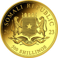 Somalia Elefant 2023 1/2 oz Gold