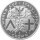 Isle of Man 1 Crown 1990 - Fußball WM 1990 Italien "Palermo, Udine, Verona" - Silber PP