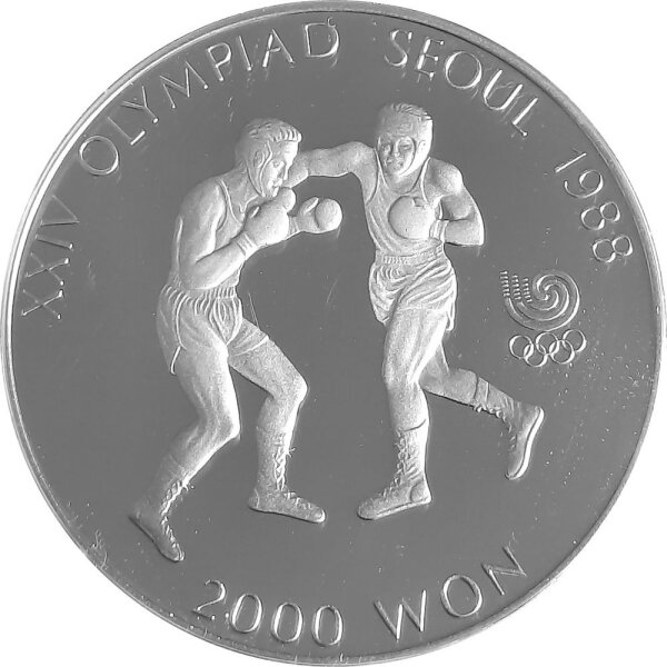Südkorea 2.000 Won 1986 XXIV. Olympische Sommerspiele 1988 in Seoul