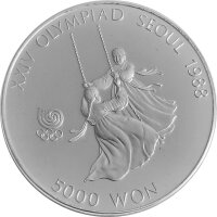 Südkorea 5.000 Won 1987 XXIV. Olympische...