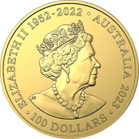 Australien Dolphin 5. Ausgabe Rough-Toothed Dolphin - Rauzahndelfin 2023 1 oz Gold