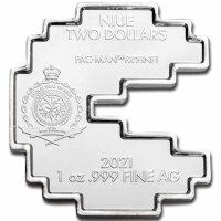 Niue PAC-MAN - Shaped Coin 2021 1 oz Silber