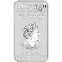 Australien Rectangular Dragon 2023 1 oz Silber