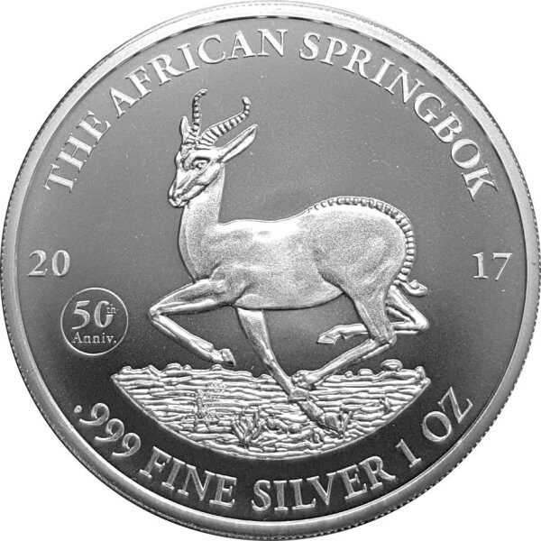 Gabun Springbock div. 1 oz Silber