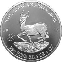 Gabun Springbock div. 1 oz Silber