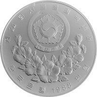 Südkorea 10.000 Won 1988 XXIV. - Olympische Sommerspiele 1988 in Seoul "Reiter" - Silber PP