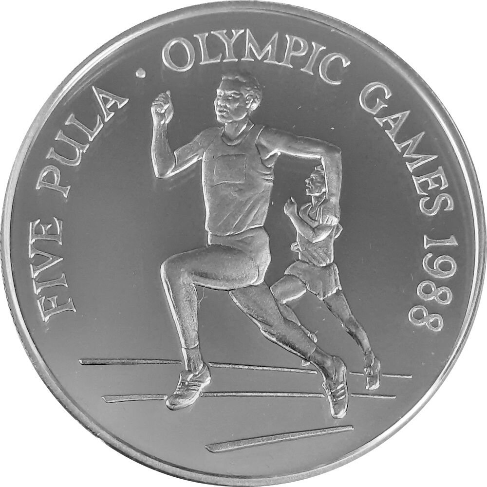 Botswana 5 Pula 1988 XXIV. Olympische Sommerspiele 1988 in Seoul