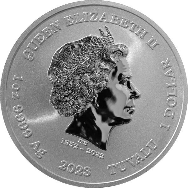 Tuvalu Olympische Götter 7. Ausgabe Ares 2023 1 oz Silber, 132,10 €