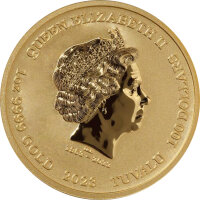 Tuvalu Olympische Götter 7. Ausgabe Ares 2023 1 oz Gold