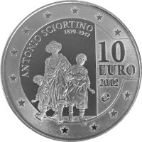 Malta 10 Euro 2012 Antonio Sciortino - Silber PP