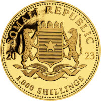 Somalia Elefant 2023 1 oz Gold - Motiv 2024 - ANA