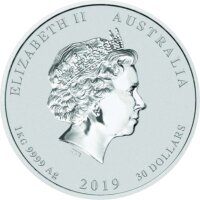 Australien Lunar II 2019 Jahr des Schweins 1000 Gramm Silber
