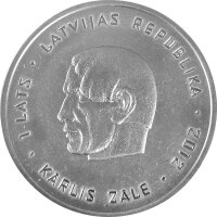 Lettland 1 Lats 2012 - 70. Todestag von Kārlis Zāle -...