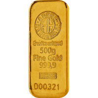500 Gramm Goldbarren Argor-Heraeus gegossen | Neuware LBMA
