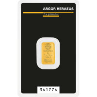 2 Gramm Goldbarren Argor-Heraeus Kinebarren | Neuware LBMA