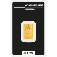5 Gramm Goldbarren Argor-Heraeus Kinebarren | Neuware LBMA