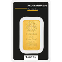 20 Gramm Goldbarren Argor-Heraeus Kinebarren | Neuware LBMA